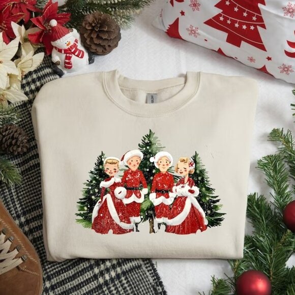 Sierra K Tops - Christmas White Movie Sweatshirt Christmas Movies Sweatshirt 17